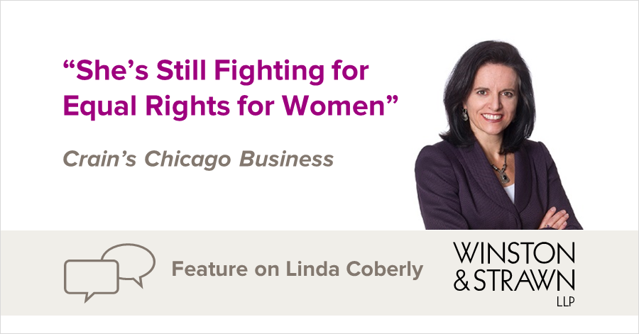 Linda Coberly’s ERA Efforts Featured In Crain’s Chicago Business ...