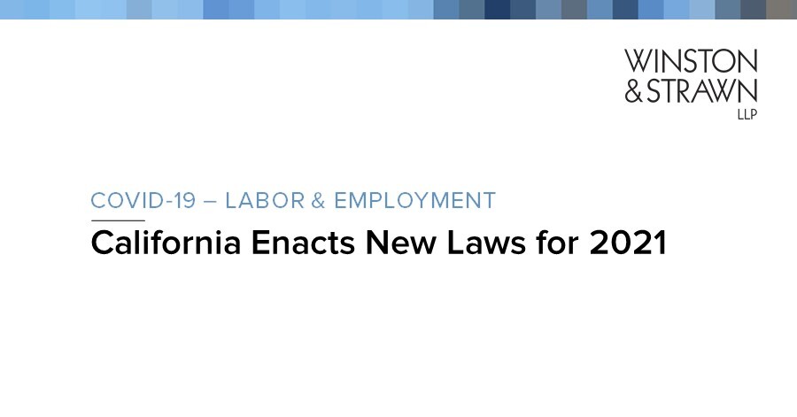 New Labor Laws in California