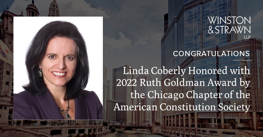 Linda Coberly Honored With 2022 Ruth Goldman Award By The Chicago ...