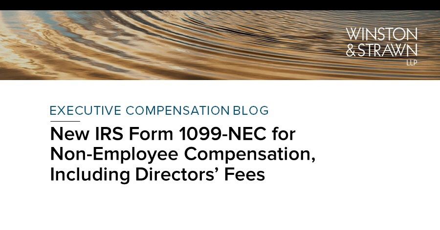 New IRS Form 1099-NEC for Non-Employee Compensation ...