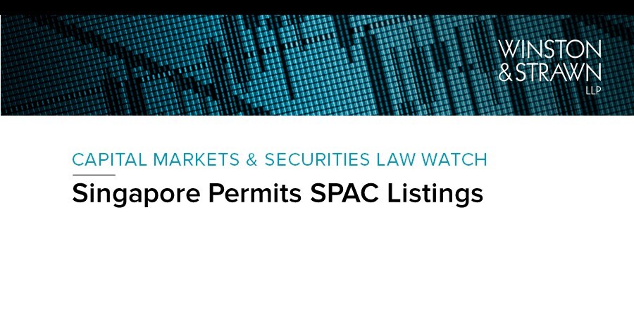 Singapore Permits Spac Listings